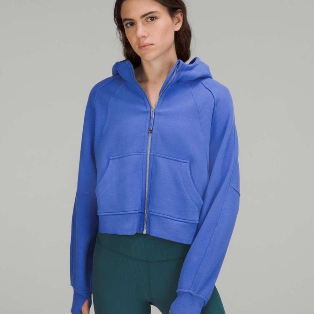 Lululemon Full Zip Up Scuba Hoodie in Wild Indigo
